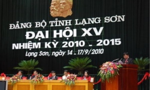 Đại hội đại biểu Đảng bộ tỉnh Lạng Sơn lần thứ XV